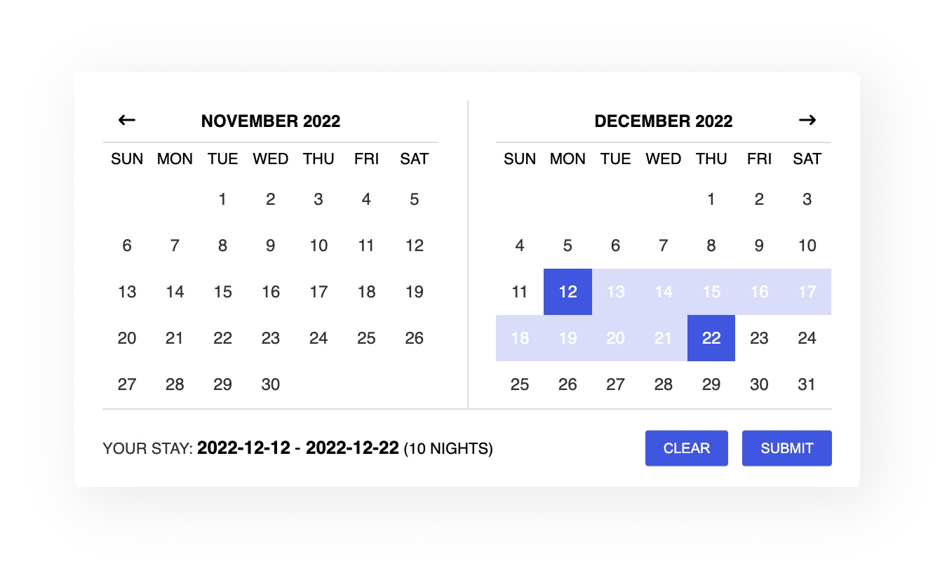 Hotel Datepicker Thumbnail